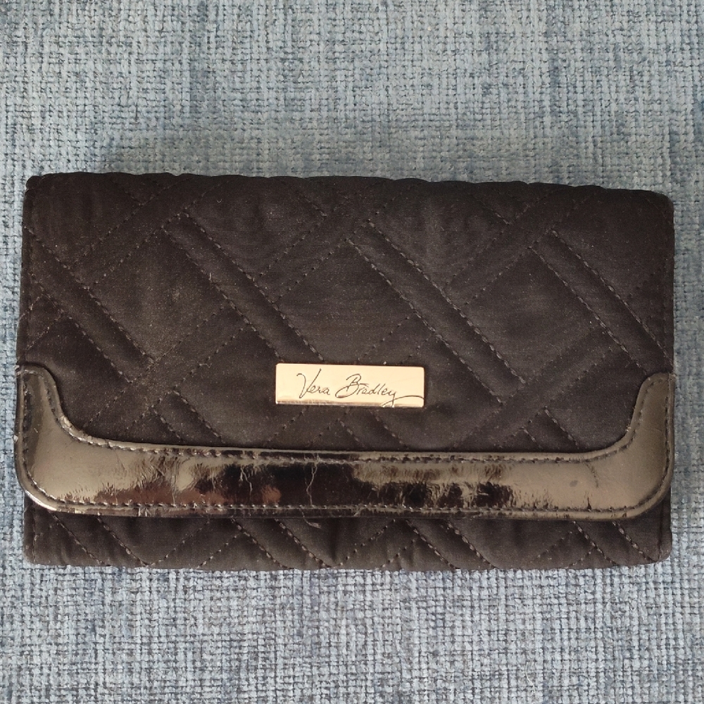 Vera Bradley Black Quilted Wallet